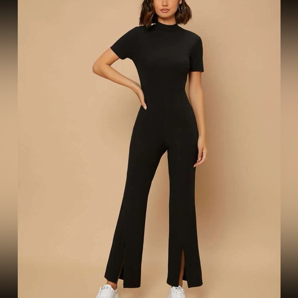 SHEIN athletic mock neck jumpsuit